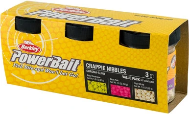 Berkley Powerbait ChromaGlow Crappie Nibble Assortment Pack 1 Berkley Powerbait ChromaGlow Crappie Nibble Assortment Pack