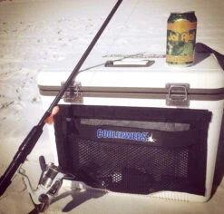 CoolerWebs Medium 15in x 9in Cooler Lid Storage Pocket 5 CoolerWebs Medium 15in x 9in Cooler Lid Storage Pocket -Fishing Tackle Sale coolerwebs cw159blkv cooler lid storage pocket 81933.1696837949