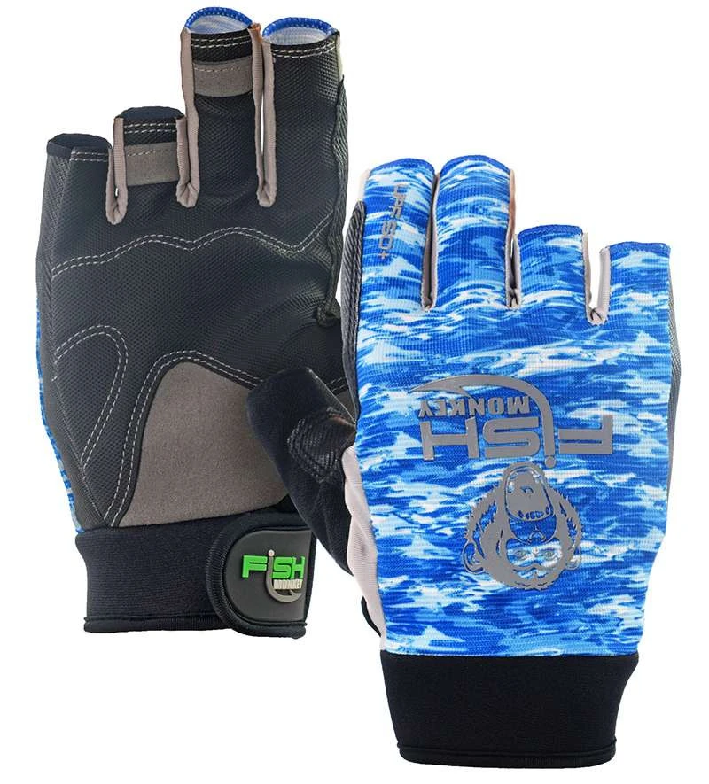 Fish Monkey The Crusher Half Finger Jigging Gloves 3 Fish Monkey The Crusher Half Finger Jigging Gloves - Image 3