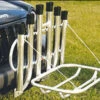 Fish-N-Mate 136 6-Holder Rod Rack with Fold Down Cooler Bumper Mount