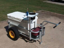 Fish-N-Mate 143 Aluminum Fishing Cart - Heavy-Duty Pier and Surf Gear Transporter