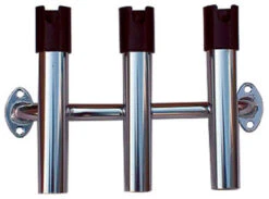 Fish-N-Mate 365 3-Rod Boat Console Rack - Anodized Aluminum Holder