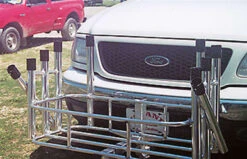 Fish-N-Mate 692 Surf-Mate: 10-Rod Aluminum Cooler Rack for 2" Receivers