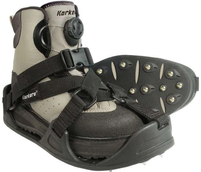 Korkers RockTrax and RockTrax Plus Cleated Fishing Overshoes 1 Korkers RockTrax and RockTrax Plus Cleated Fishing Overshoes