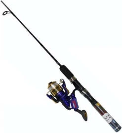 Master DN477-WL 6ft 6in Lighted Spinning Reel & Rod Combo - Blue