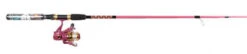 Master DN492-WL 6'6" Spinning Lighted Fishing Rod & Reel Combo - Pink