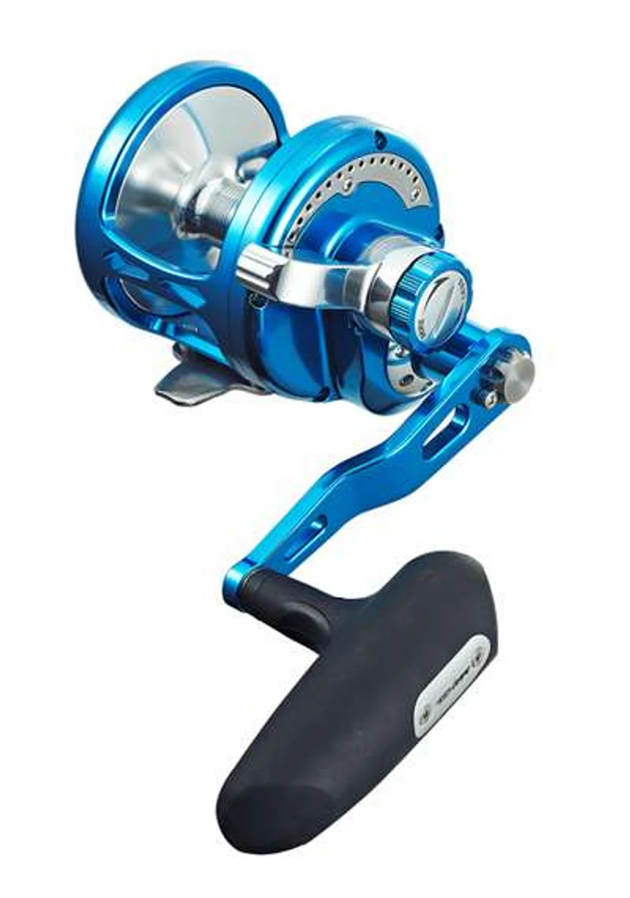 Maxel Ocean Max Single Speed Lever Drag Jigging Reels - Blue/Silver 5 Maxel Ocean Max Single Speed Lever Drag Jigging Reels - Blue/Silver - Image 5