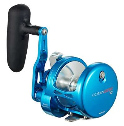 Maxel Ocean Max Single Speed Lever Drag Jigging Reels - Blue/Silver 3 Maxel Ocean Max Single Speed Lever Drag Jigging Reels - Blue/Silver - Image 3