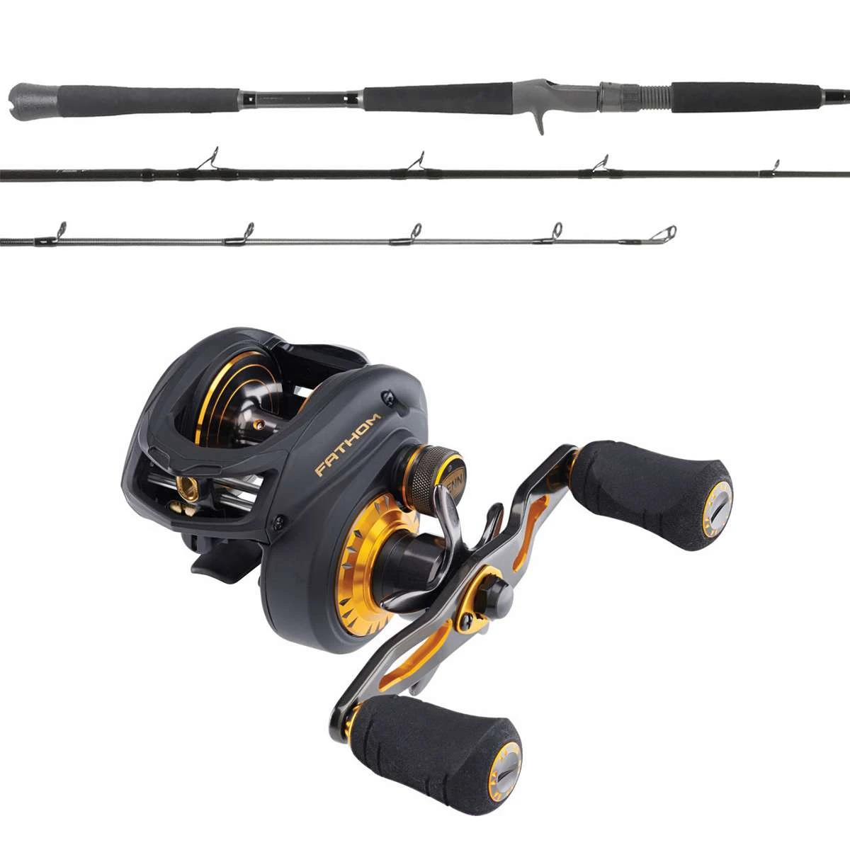 Penn Fathom FTH300LPLH Low Profile / OTI-PBI701MHFC Pitch Black Combo 1 Penn Fathom FTH300LPLH Low Profile / OTI-PBI701MHFC Pitch Black Combo