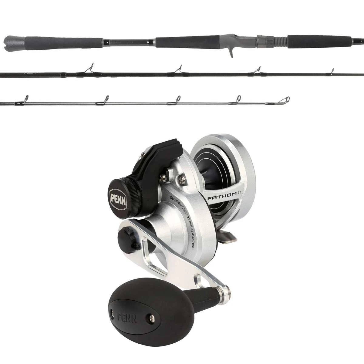 Penn Fathom II FTHII10XNLD Star Drag / OTI-PBI701MHFC Pitch Bla. Combo 1 Penn Fathom II FTHII10XNLD Star Drag / OTI-PBI701MHFC Pitch Bla. Combo