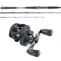 Penn Squall SQL300LPLH Low Profile / OTI-PBI701HFA Pitch Black Combo