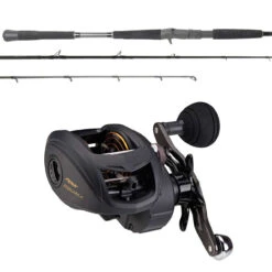 Penn Squall SQL400LPLH Low Profile / OTI-PBI701HFA Pitch Black Combo