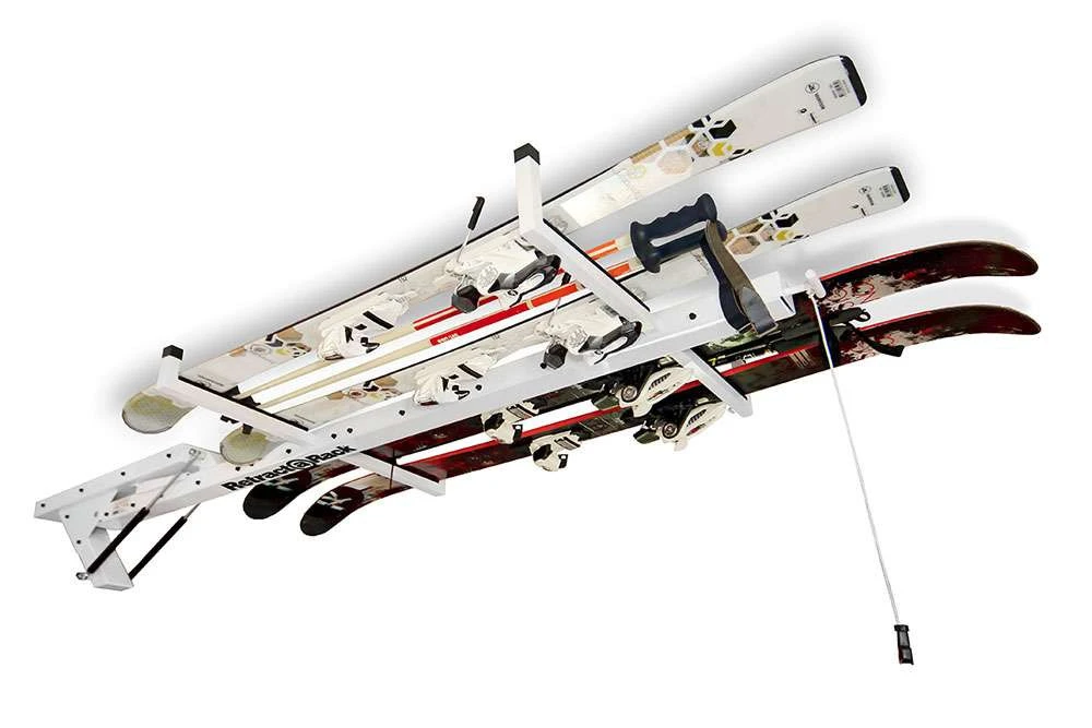 Retract-A-Rack Overhead Ceiling Storage Rack for Fishing Rods & Gear 2 Retract-A-Rack Overhead Ceiling Storage Rack for Fishing Rods & Gear - Image 2