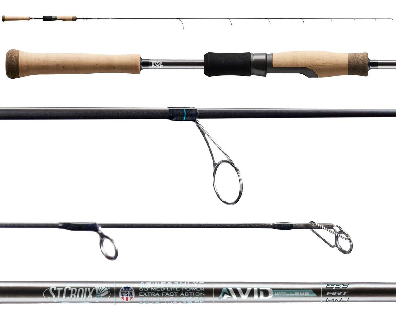 St. Croix Avid Walleye Spinning Rods 1 St. Croix Avid Walleye Spinning Rods