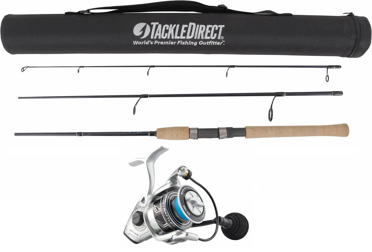 Penn Battle III DX & TackleDirect Silver Hook 7' MH Travel Spinning Combo 1 Penn Battle III DX & TackleDirect Silver Hook 7' MH Travel Spinning Combo