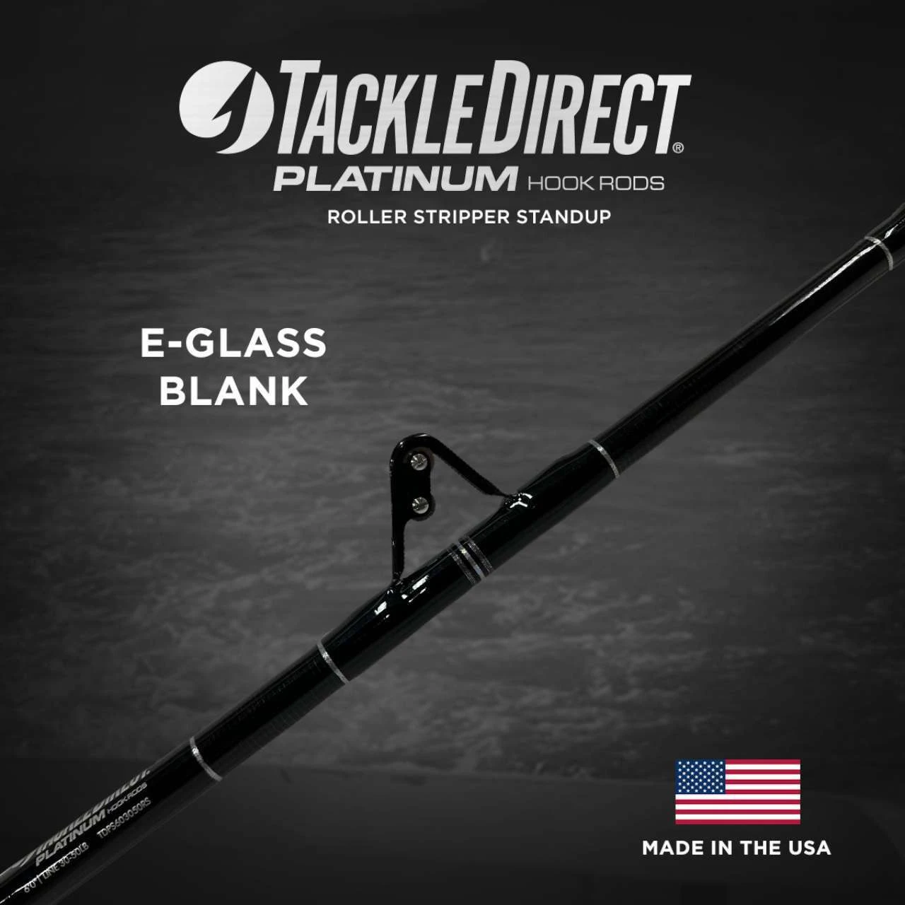 TackleDirect TDPS603050RS Platinum Hook Roller Stripper Conventional Standup Rod 3 TackleDirect TDPS603050RS Platinum Hook Roller Stripper Conventional Standup Rod - Image 3