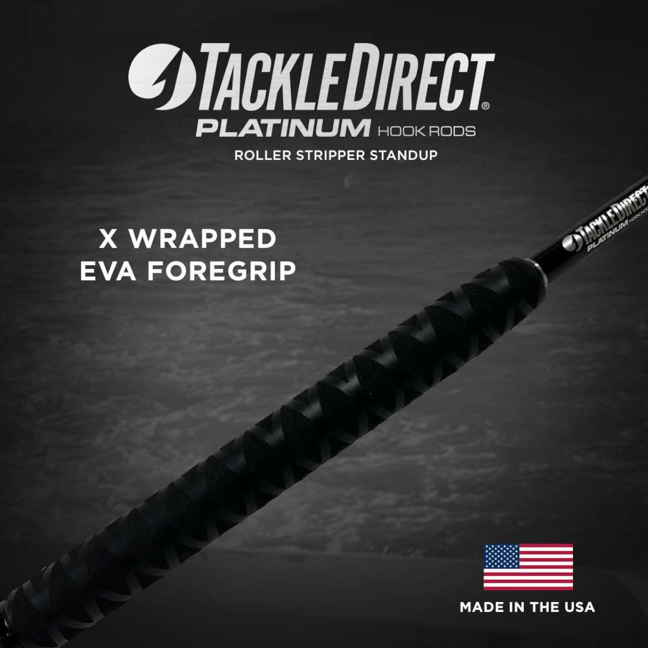 TackleDirect TDPS603050RS Platinum Hook Roller Stripper Conventional Standup Rod 5 TackleDirect TDPS603050RS Platinum Hook Roller Stripper Conventional Standup Rod - Image 5