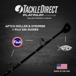 TackleDirect TDPS603050RS Platinum Hook Roller Stripper Conventional Standup Rod (Alps Reel Seat) -Fishing Tackle Sale tackledirect tdps603050rs platinum hook roller stripper standup rod 40000.1755709173