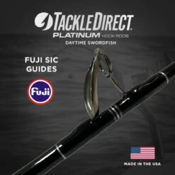 TackleDirect TDPS6105080WTSIC Platinum Hook Daytime Swordfish Rod -Fishing Tackle Sale tackledirect tdps6105080wtsic platinum hook rod 00703.1731334880