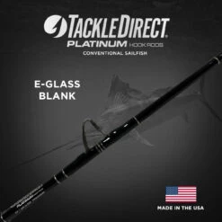TackleDirect Platinum Hook Conventional Sailfish Rod -Fishing Tackle Sale tackledirect tdps661630sin platinum hook conventional sailfish standup rod 55239.1725022868