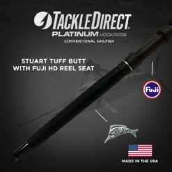 TackleDirect Platinum Hook Conventional Sailfish Rod -Fishing Tackle Sale tackledirect tdps661630sin platinum hook conventional sailfish standup rod 63311.1725022870