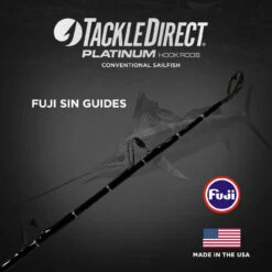 TackleDirect Platinum Hook Conventional Sailfish Rod -Fishing Tackle Sale tackledirect tdps661630sin platinum hook conventional sailfish standup rod 85470.1725022870