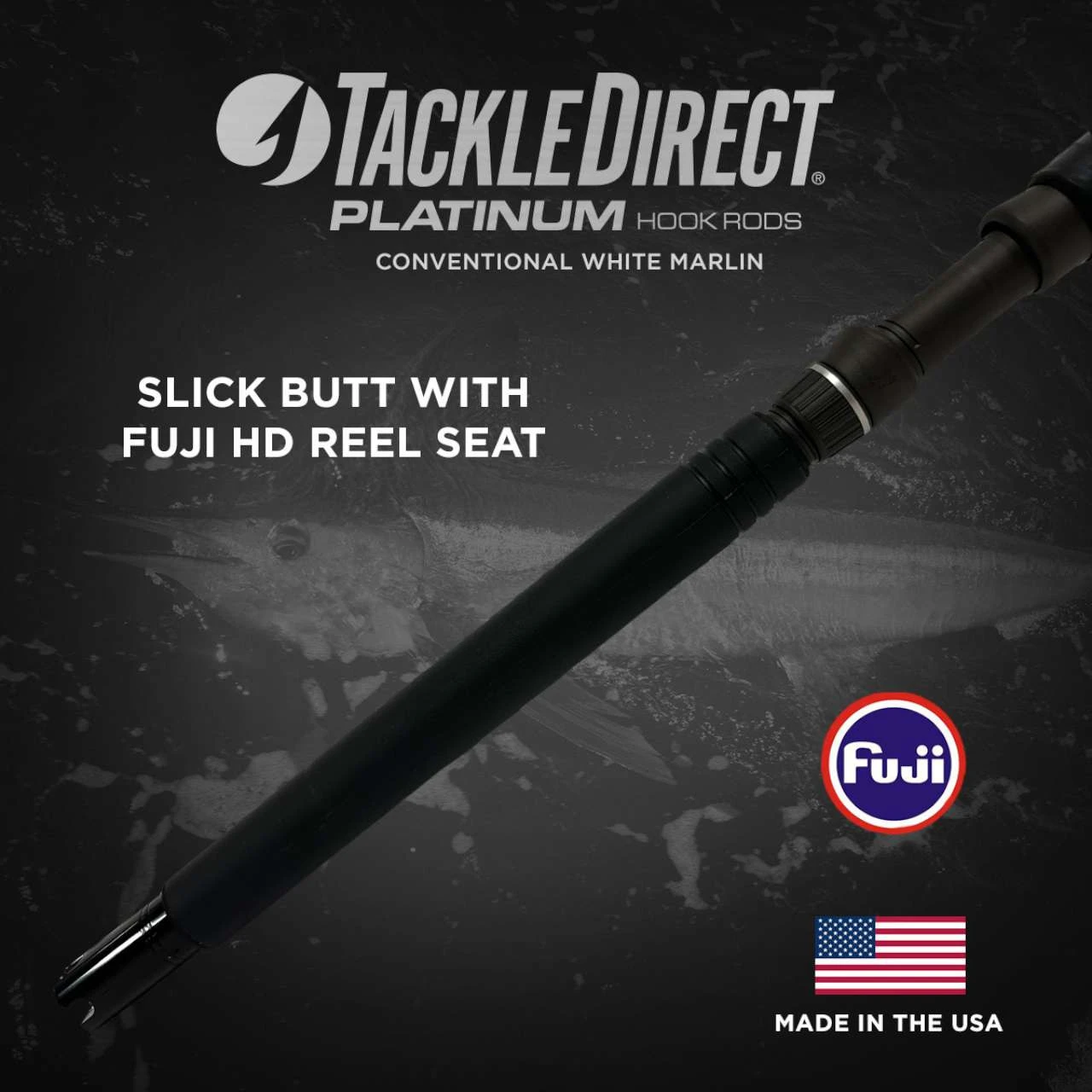TackleDirect TDPS662040SIN Platinum Hook Conventional White Marlin Rod 5 TackleDirect TDPS662040SIN Platinum Hook Conventional White Marlin Rod - Image 5